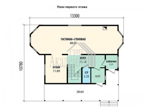 Проект дома VH "63-14" Фредония - Фото 6