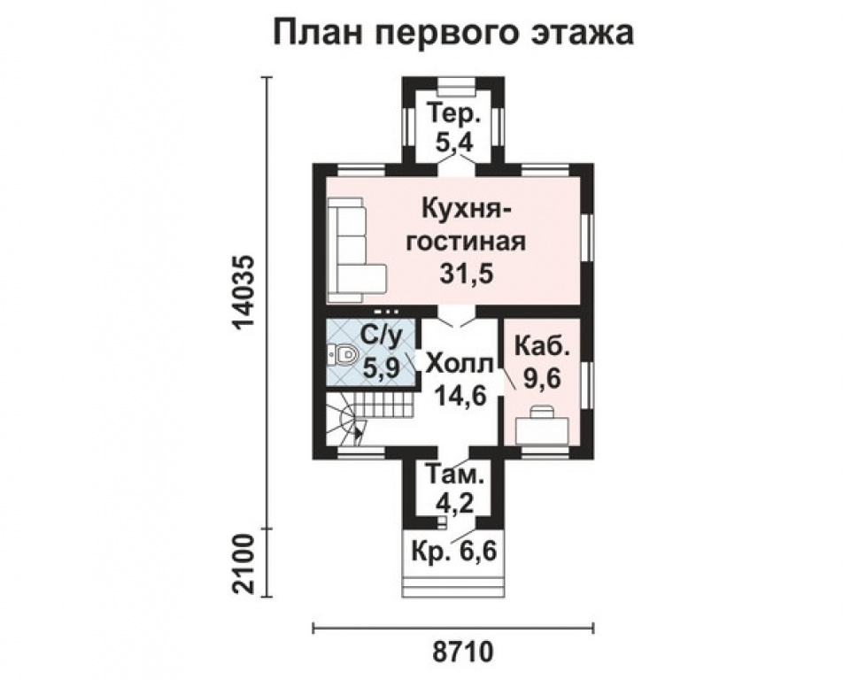 Проект дома Проект дома AS-2035 - Фото 1