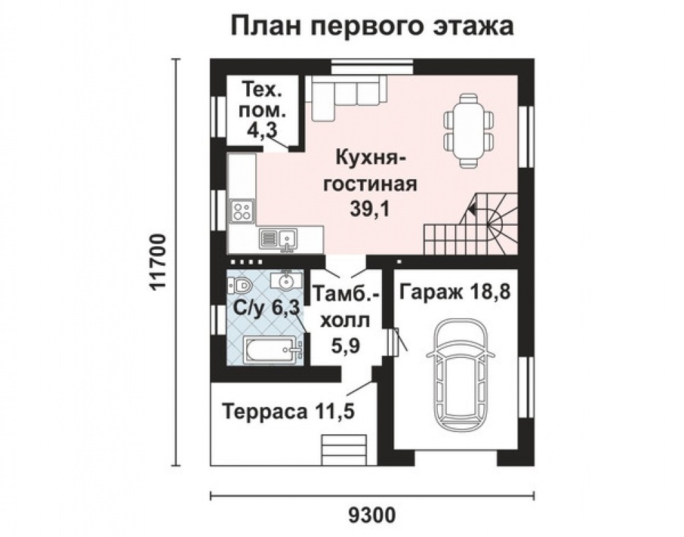 Проект дома Проект дома AS-2037 - Фото 1