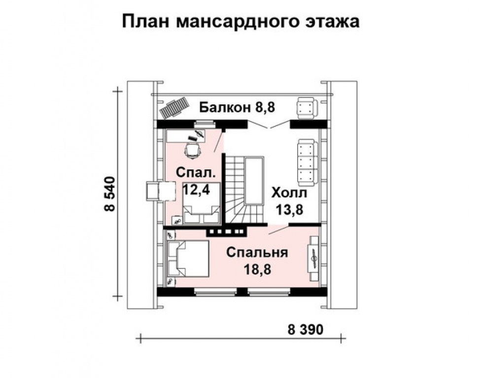 Проект дома Проект дома AS-436 - Фото 2